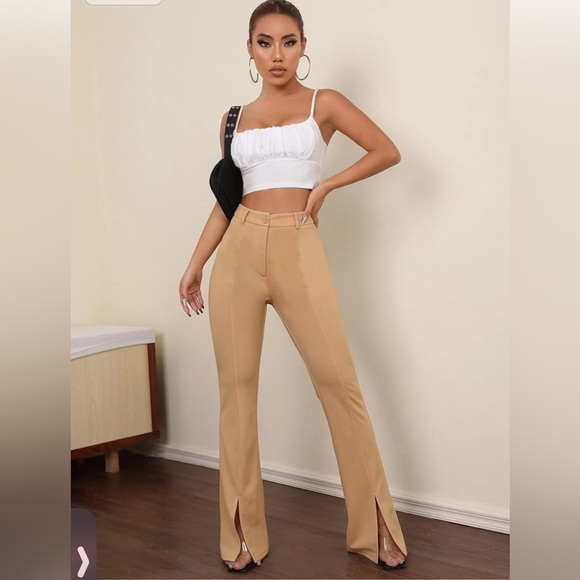 Sisley Pants Flare leg with Side Slit - Picture 3 of 8